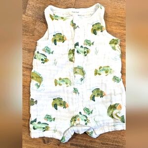 Muslin shortie romper